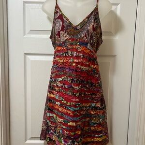 Vibrant Multicolor Women's Mini Dress